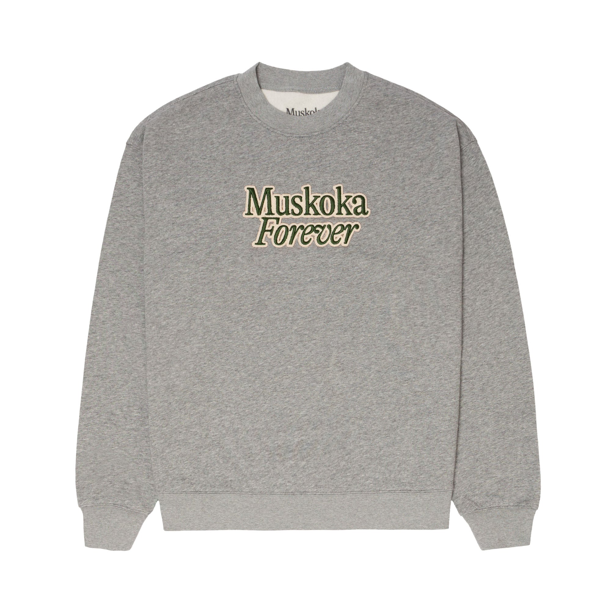 Chenille Patch Crew Neck